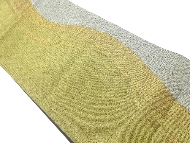 JAPANESE FUKURO OBI / WOVEN WAVY STRIPE